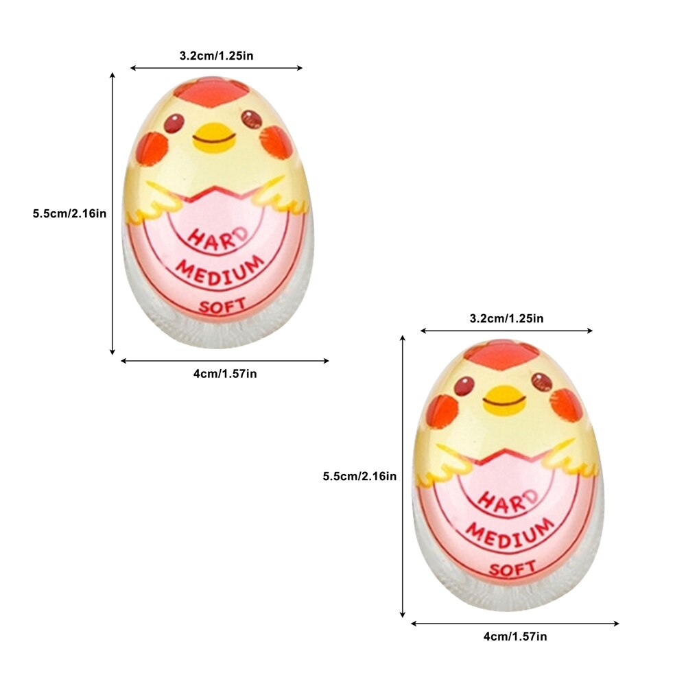 1-3 Egg Timer Color Changing Timer for Kitchen Tools Gadgets Egg Cooker Helper Yummy Soft Hard Boiled Eggs Cooking Kitchen Timer: 2pcs B