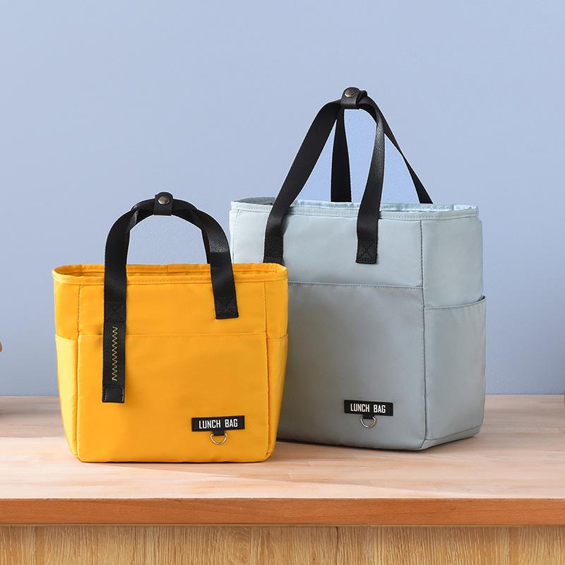 Insulated Bento Lunch Box Thermal Bag Large Capacity Food Zipper Storage Bags Container Cooler Travel Picnic Handbags