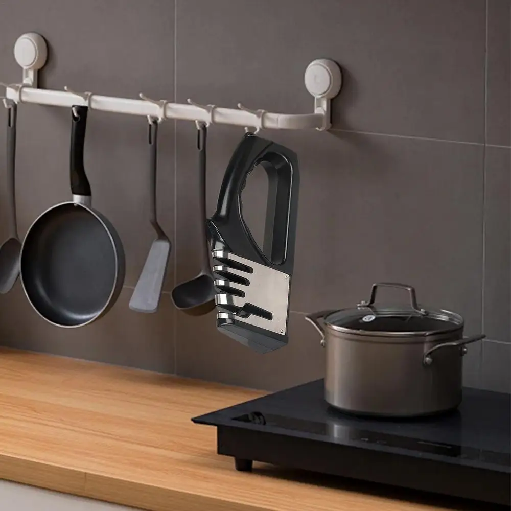 Keuken 4-segment messenslijper Multifunctionele draagbare antislipbasis Messenslijper Huishoudelijke keukengadgets Accessoires