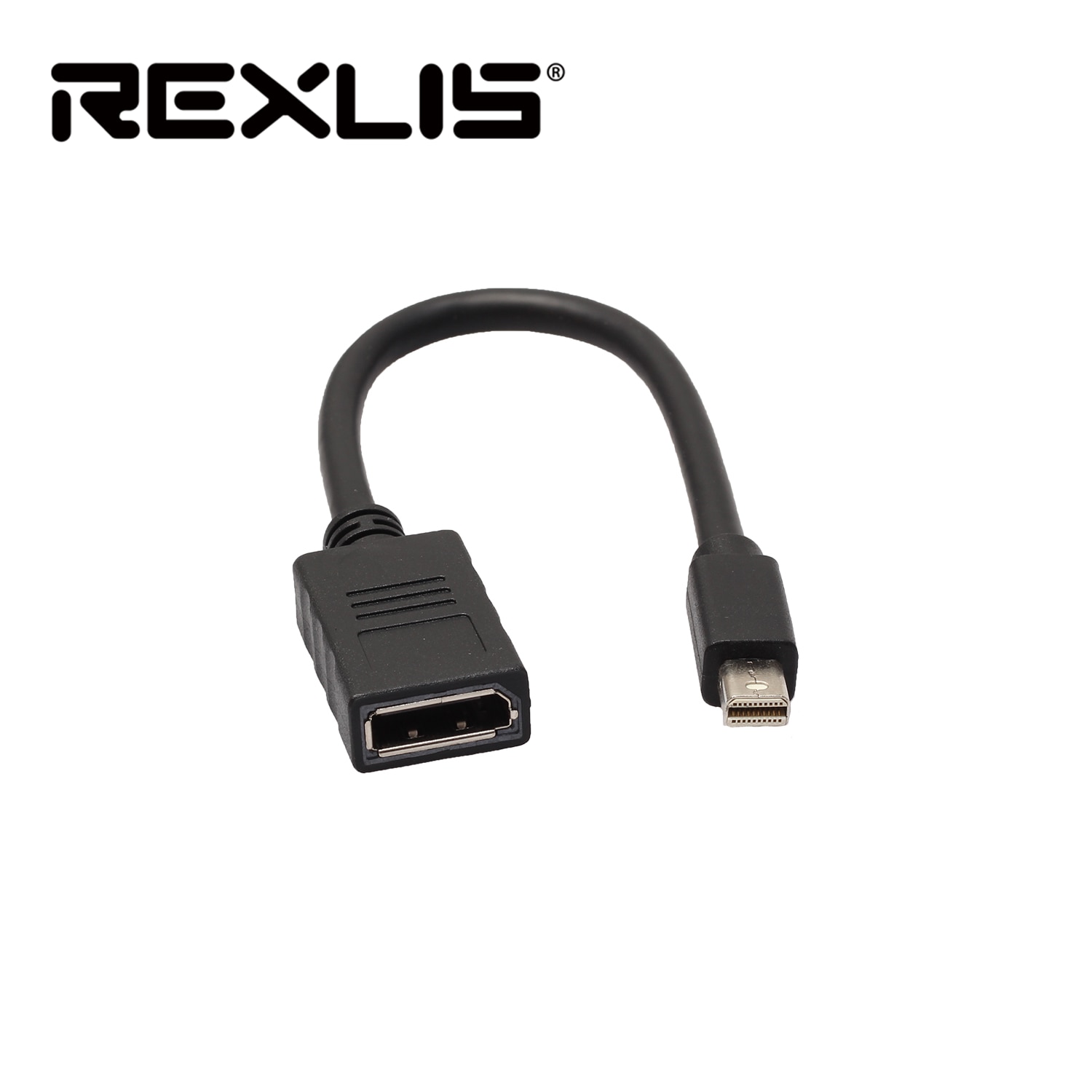 REXLIS Mini Display Port male DP naar Vrouwelijke DP DisplayPort Adapter 15mm/0.15 m