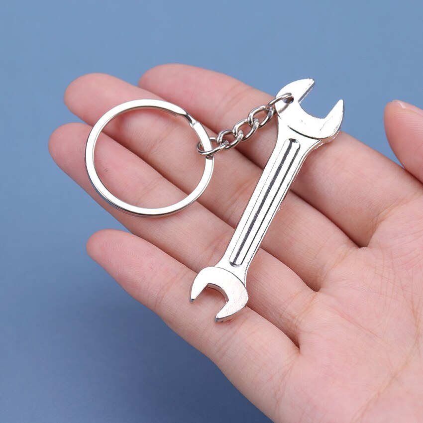 1PC llavero clave Fob colgante de Metal Mini llave y llavero de Metal coche llave anillo simulación llave llavero