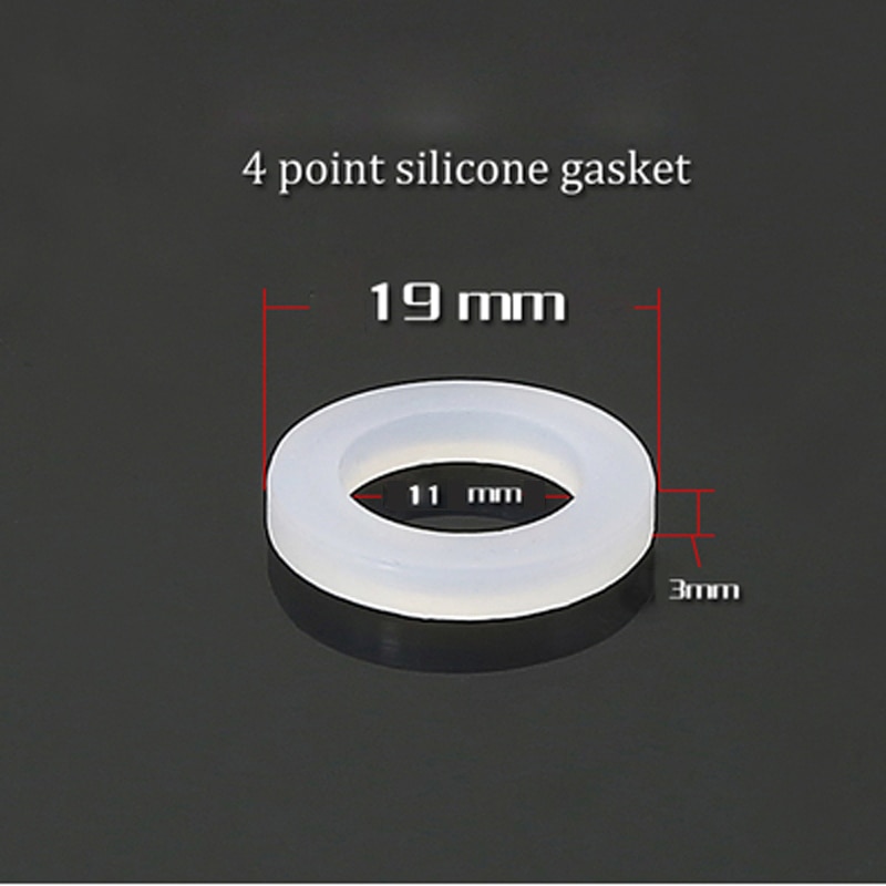 10 stuks  dn8/10/15/20/25/32/40 siliconen pakking vlakke afdichtingsring afstandhouder voor 1/4 " 3/8 " 1/2 " 3/4 " 1 " 1-1/4 " 1-1/2 " bsp npt fitting