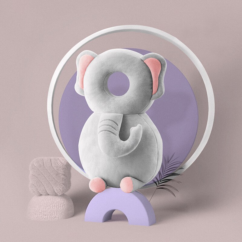 Super Kopfstütze Neugeborenen Baby Kopf Schutz Kissen Karikatur Weich Sicherheits Kissen Aufkleber Schmetterling Rucksack Schutz cool Spielzeug: elefant