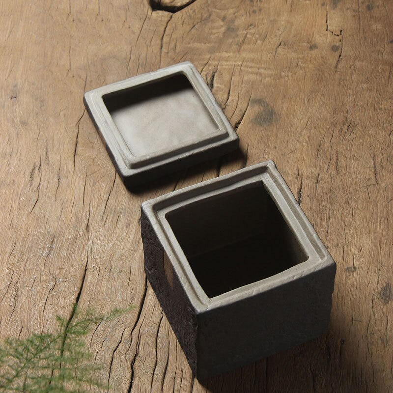 Japan Stijl Vintage Thee Opslag Jar met Afdichting Deksel Keramische Grof Aardewerk Doos Koffiebonen Blikjes Caddy Tanks Theewaar Accessoires