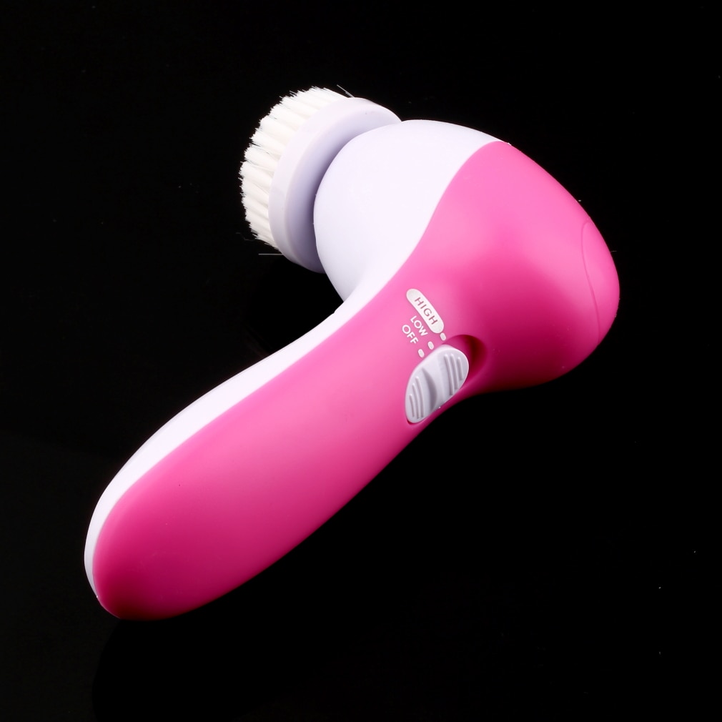 Masseur de visage 5 en 1 lavage électrique Machine à visage nettoyant pour les pores du visage Massage nettoyant pour le corps Mini peau beauté masseur brosse