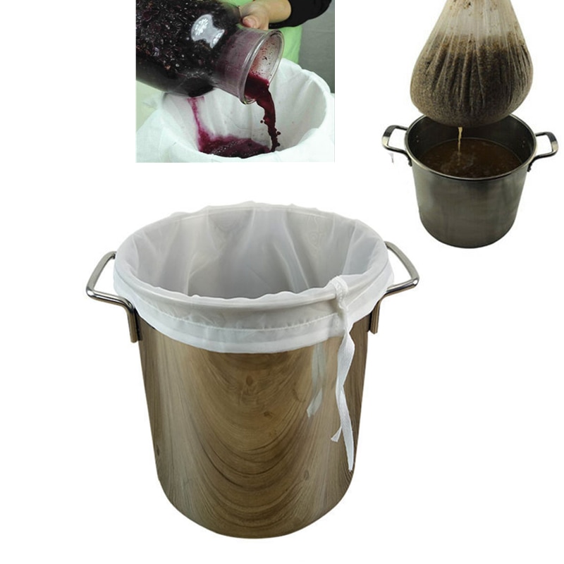 100/200 Mesh Brouwen Zeef Zak Food Grade Moer Melk Wijn Bier Zeef Emmer Soja Sap Plantaardige Vulling Koffie Aquarium Filter