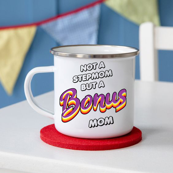 Meilleurs Bonus Maman Tasse Belle-Mère Tasses à Café Maman Tasse À Café Étape Maman Boire Tasses de Fête Des Mères pour Bonus Maman D'anniversaire: XH4809-A015WH-8