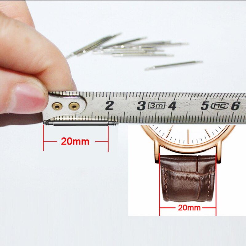 10 stk. 10-25mm urbånd fjederstænger remlinkstifter reparation urmagerværktøj 14mm 16mm 18mm 20mm 22mm 24mm
