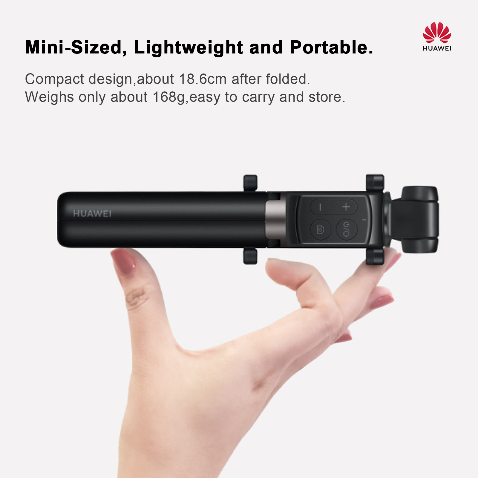 HUAWEI-trípode de viaje CF15 Pro, palo de Selfie inalámbrico con Bluetooth, portátil, con Control, monopié de mano para teléfono iOS/Huawei, novedad