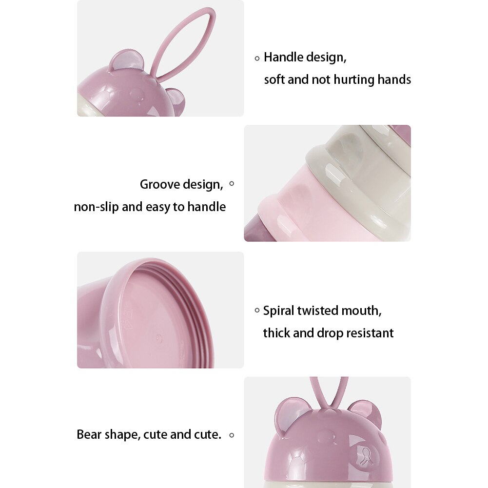 Formula Dispenser Multipurpose Container Cute Portable Baby Milk Powder Easy Clean Snack Box Reusable Infant Food Storage