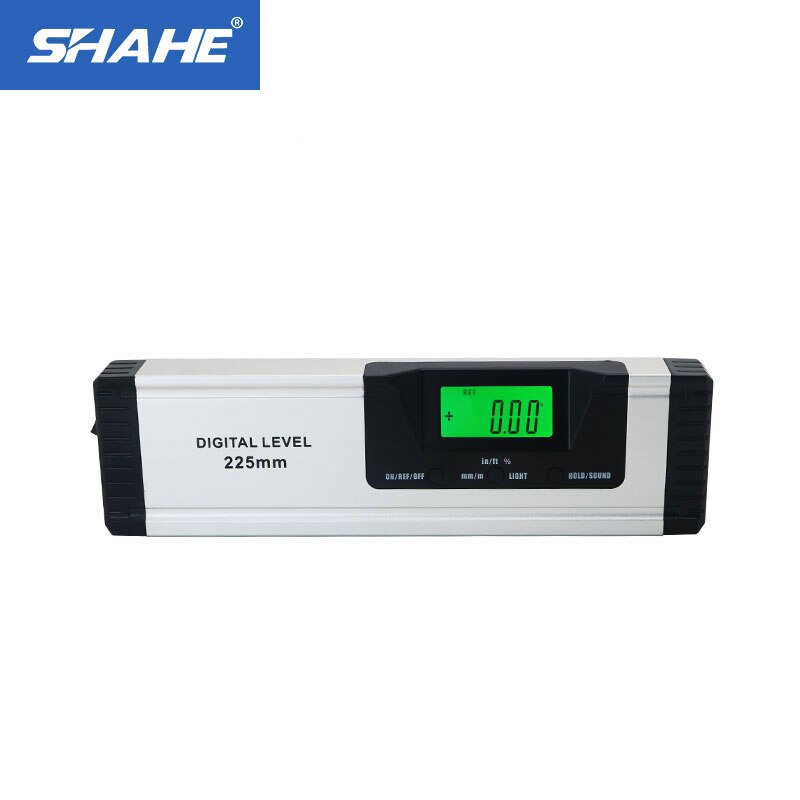 SHAHE Digital Angle Finder Level 360 Degree Range Spirit Level 225 mm With magnets backlight Inclinometer Protractor Ruler