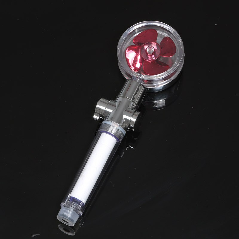 Turbocharged Shower Head Water Saving Flow 360 Degrees Rotating with Filter Rain High Pressure Spray Nozzle Bathroom Accessories: Red Upgrade