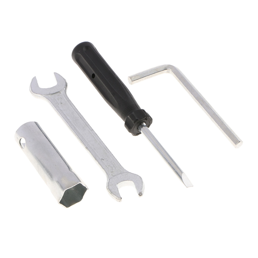 16mm Spark Plug Socket,10/12 Open Spanner ,6mm Allen Wrench, Screwdriver , Tool Bag