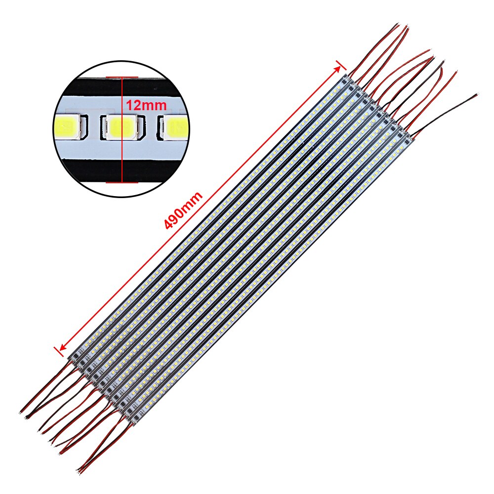 Led Bar Light Ac 220V Ledstrip Profiel 50Cm 72Leds 2835 Led Stijve Strip Led Tl Buizen Onder Cabine