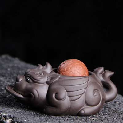 Ceramic Lucky Tea Pets Decoration Tea Ceremony Jewelry Tea Set Transport Cart Tea Set Tea Ceremony Accessories: Extra cashmother