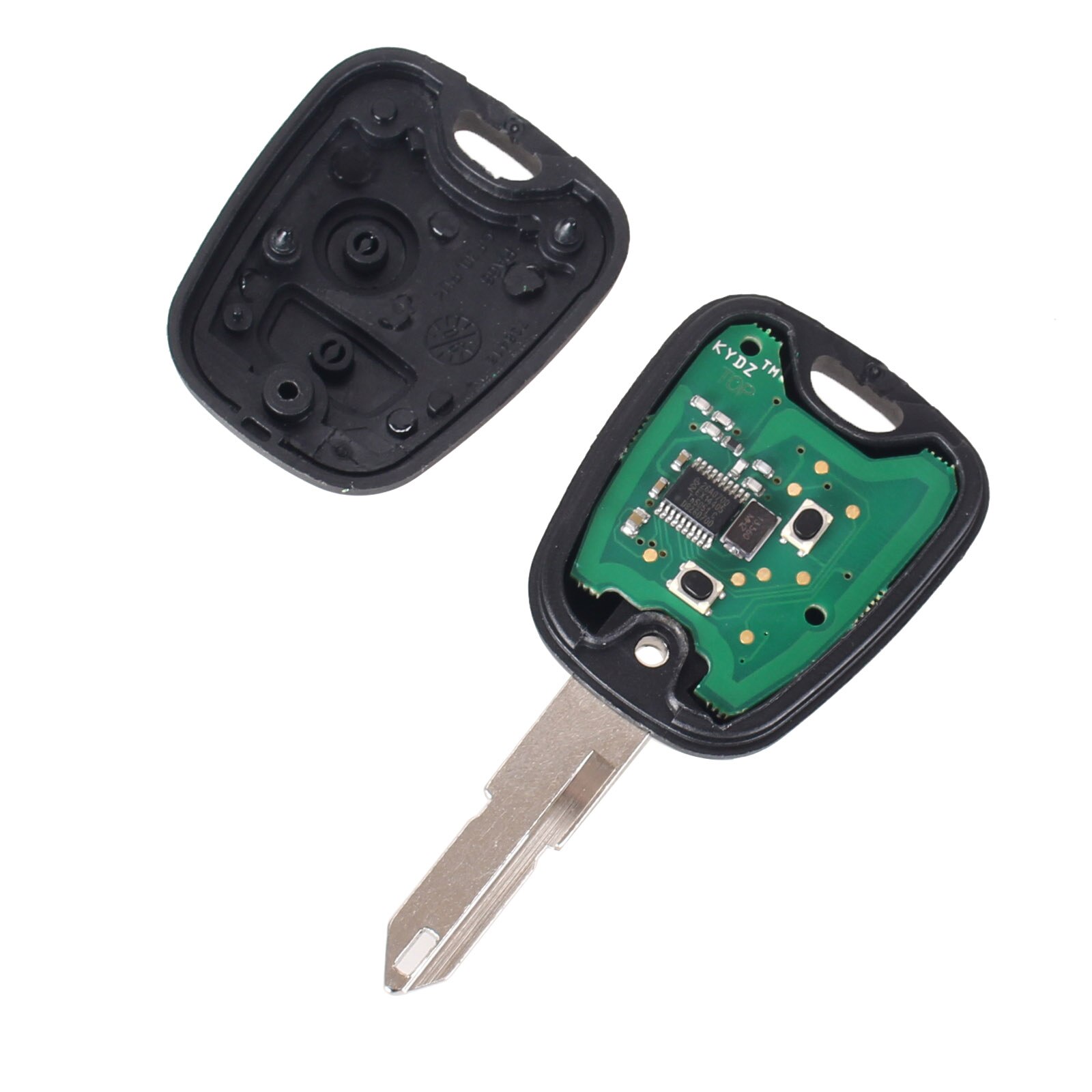 KEYYOU-Chip transpondedor para coche Peugeot, llave de Control remoto con 2 botones, PCF7961, para Peugeot 206, 306, 405, 433MHz, con batería PCB, hoja NE73
