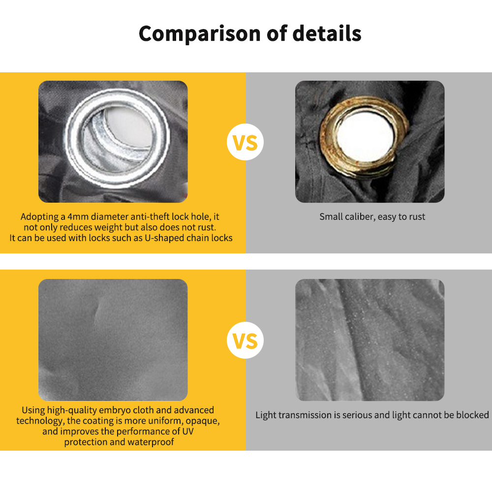 Housse de vélo imperméable, couverture de neige et de pluie, 255x125cm, protection UV pour vélo, anti-poussière, 210T, vtt, moto de montagne, toutes saisons