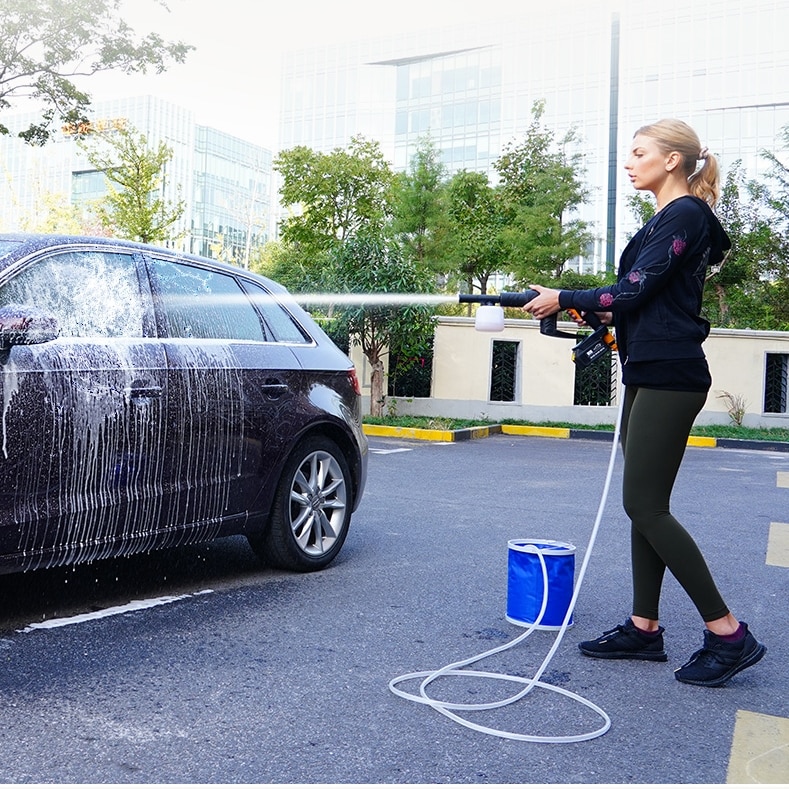 Draadloze Hoge Druk Wasstraat Waterpistool Draagbare Lithium Batterij Hogedrukreiniger Schuim Generator Tornado Auto Accessoires