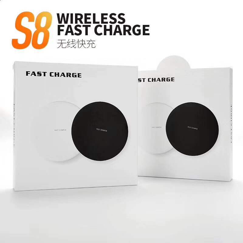 Beauty 10w qi-wireless-ladegerät für iphone 11 pro x xs  xr 8, schnellladestation für samsung  s8 s9 s10 note 9 8, usb-ladegerät