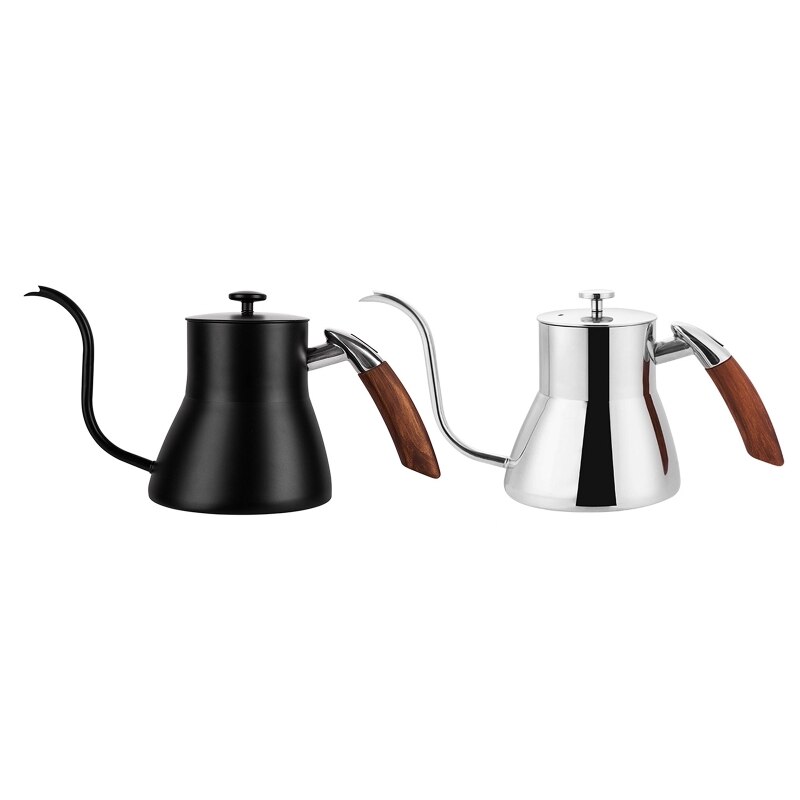 Stainless Steel Gooseneck Hand Drip Coffee Kettle Pour Over Teapots For Coffee Shop,Restaurant,Bar,Home Brewing, Camping