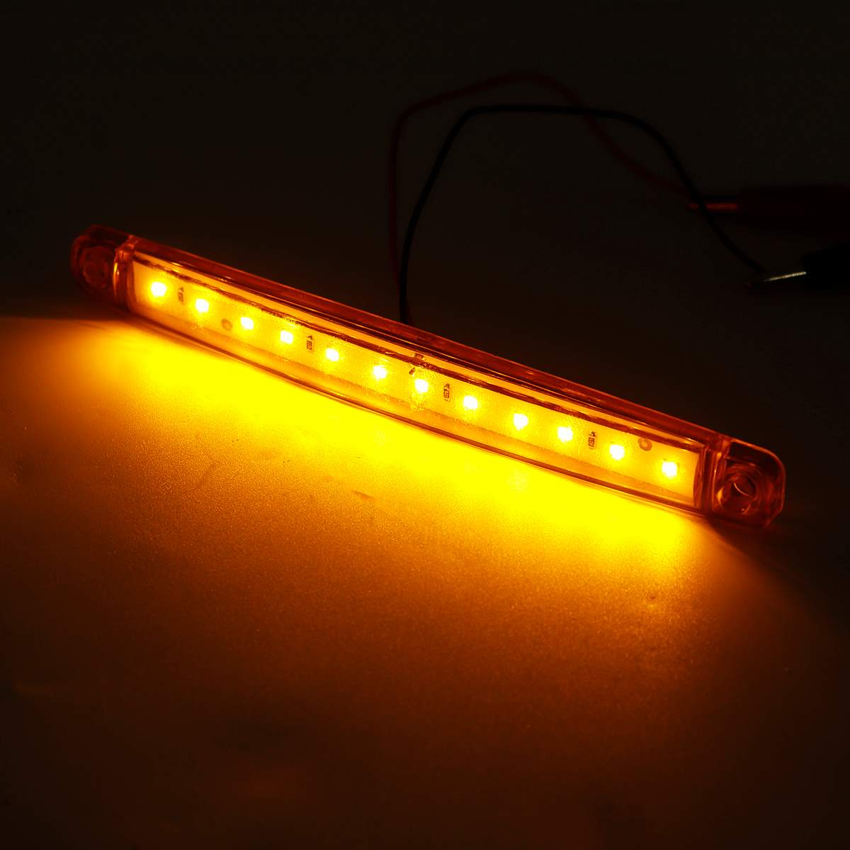10PCS 12V 24V 12 LED Bus Truck Trailer Truck Lights Side Marker Light Waterproof LED Light Tail indicator Parking Light