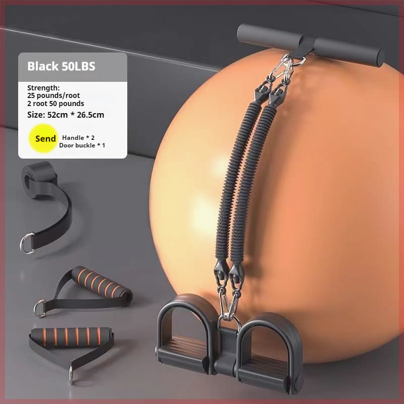 50-100lbs Voetpedaal Weerstand Band Elastiekjes Multifunctionele Pull Touw Gym Spanning Touw Set Thuis Buikspier Sporter: Beige