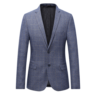 Topp menn casual blazer plus size våren business blazer kåper herre formelle slitasje dressjakker 7xl 6xl 5xl 4xl: Lyse blå / Asiatisk 3xl 80-85kg