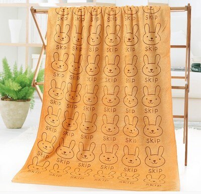 Toalla de perro de fibra de tamaño grande de 70x140cm, Toalla de baño para perros con absorción fuerte de agua para gatos y mascotas Golden Retriever Teddy General: Rabbit head Brown