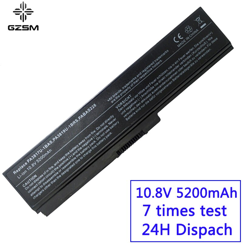 GZSM laptop battery PA3817U-1BAS for TOSHIBA PA3817U-1BRS battery for laptop L700 L730 L735 L770 L740 L745 L750 L755 battery