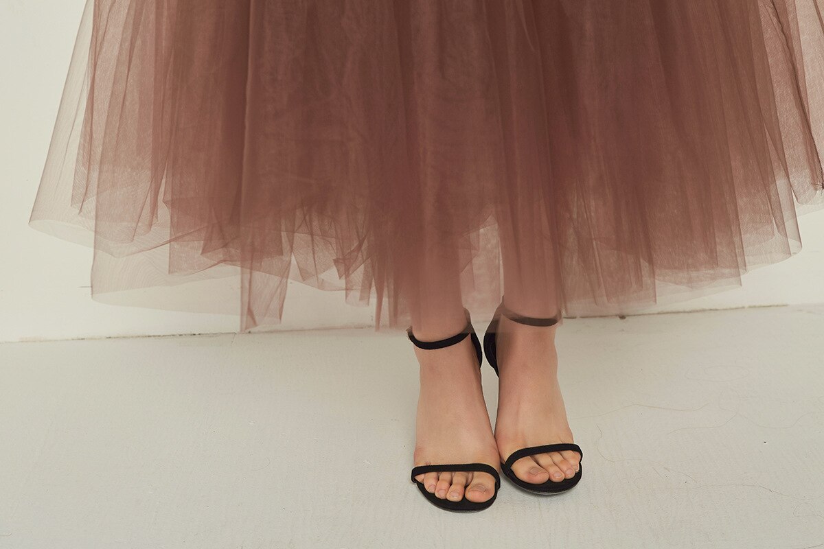 Underkjol tutu l tyll kjol vintage midi veckade kjolar lolita brudtärna bröllop faldas mujer saias jupe