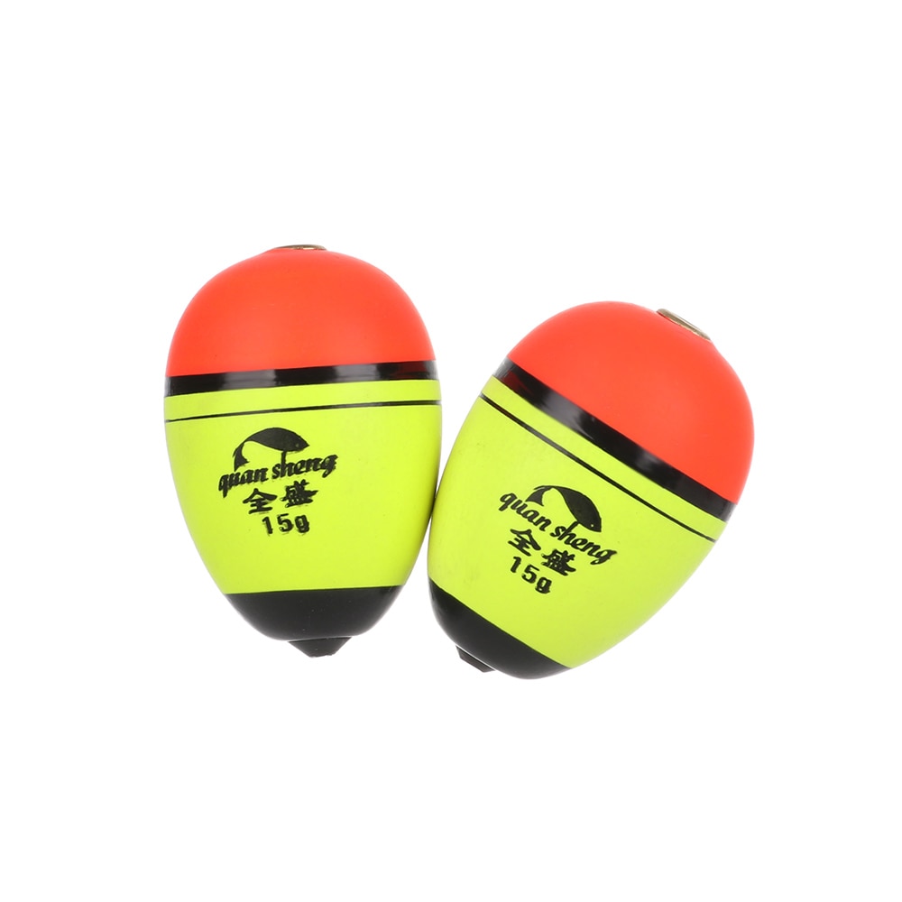 2 stk eva skumbobber plastik lang/oval flydekugle boia opdrift havflyder udendørs fiskegrej 8g/10g/15g/20g/40g/60g