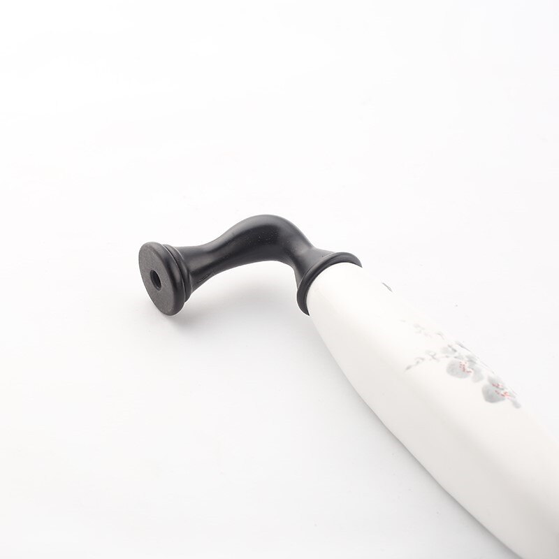 Poignée encastrée en plastique pour amélioration de l'habitat, modèle chinois de meubles Vintage en marbre noir et blanc