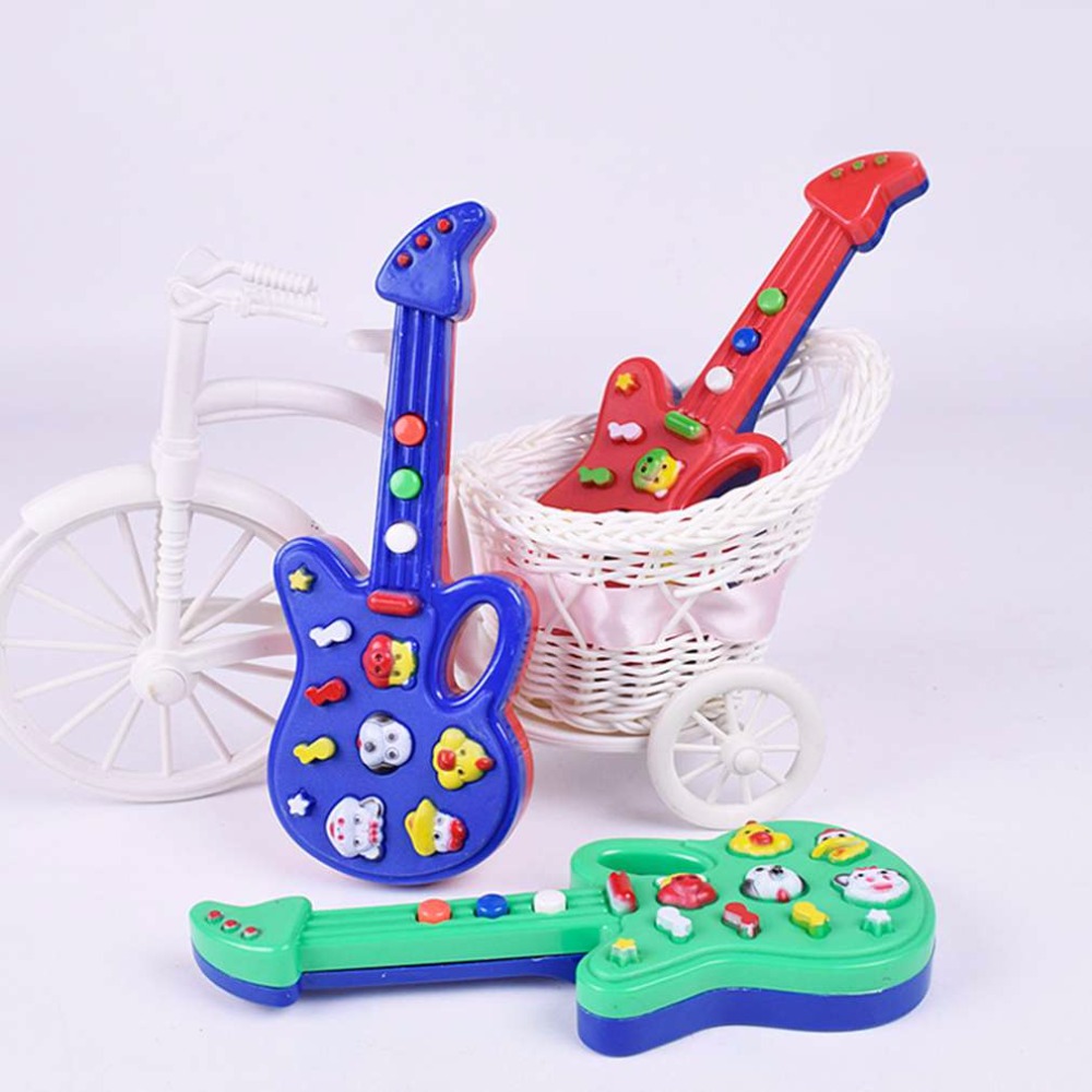 Juguetes para bebés 3psc Super niños bebé guitarra infantil guardería rima sabiduría desarrollo simulación música plástico mejor