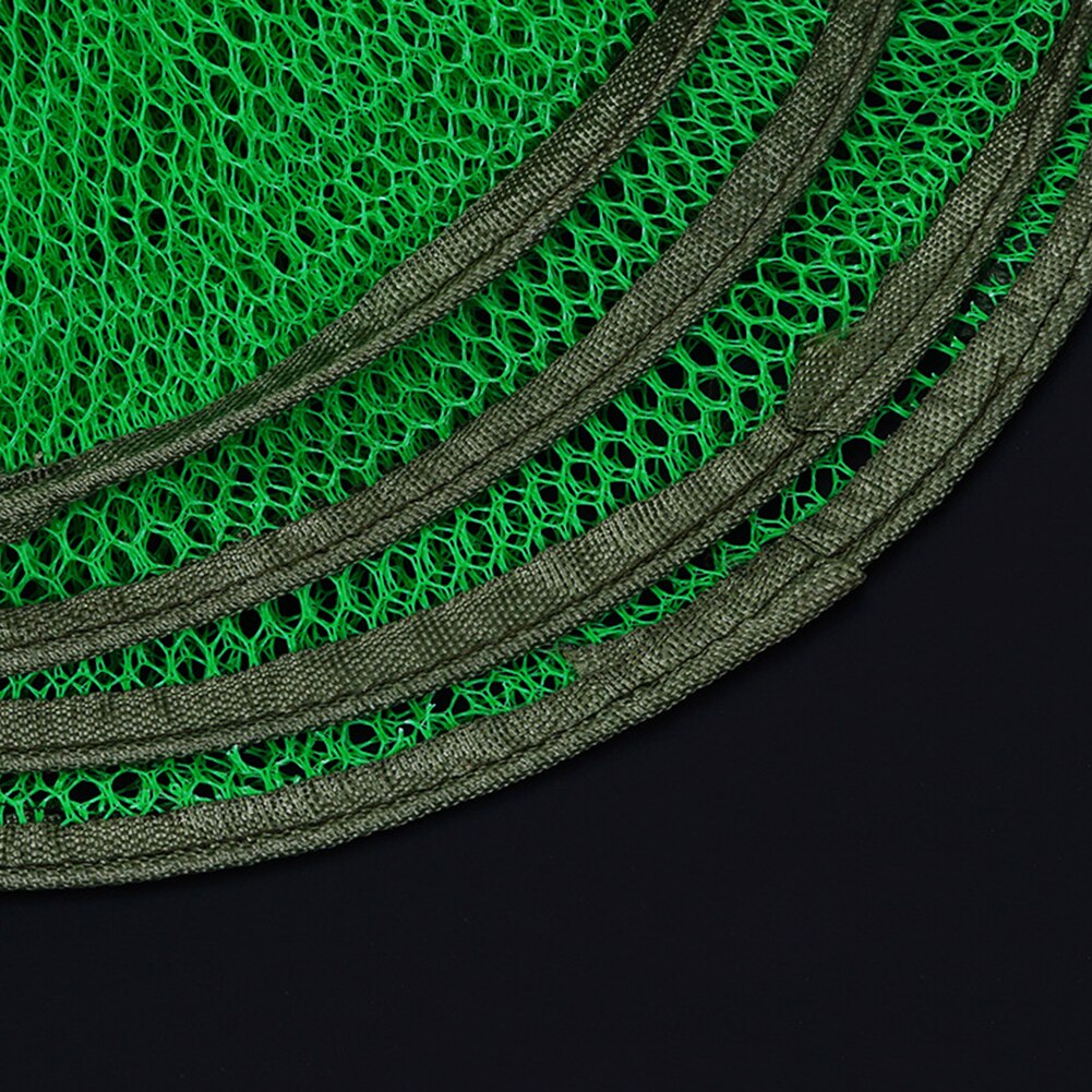 25X120/150/200CM Portable Fishing Net Fish Storage Steel Ring Folding Fish Cage Live Fishing Trap Net Fish Basket Gluing Coating