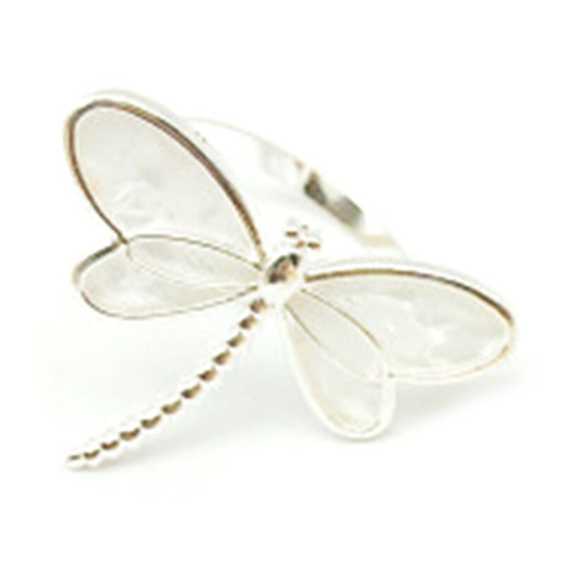 6 Delige Set, Dragonfly Servetring Servet Houder, Gebruikt Voor Bruiloft Diner Diner Tafeldecoratie Tafel Decoratie