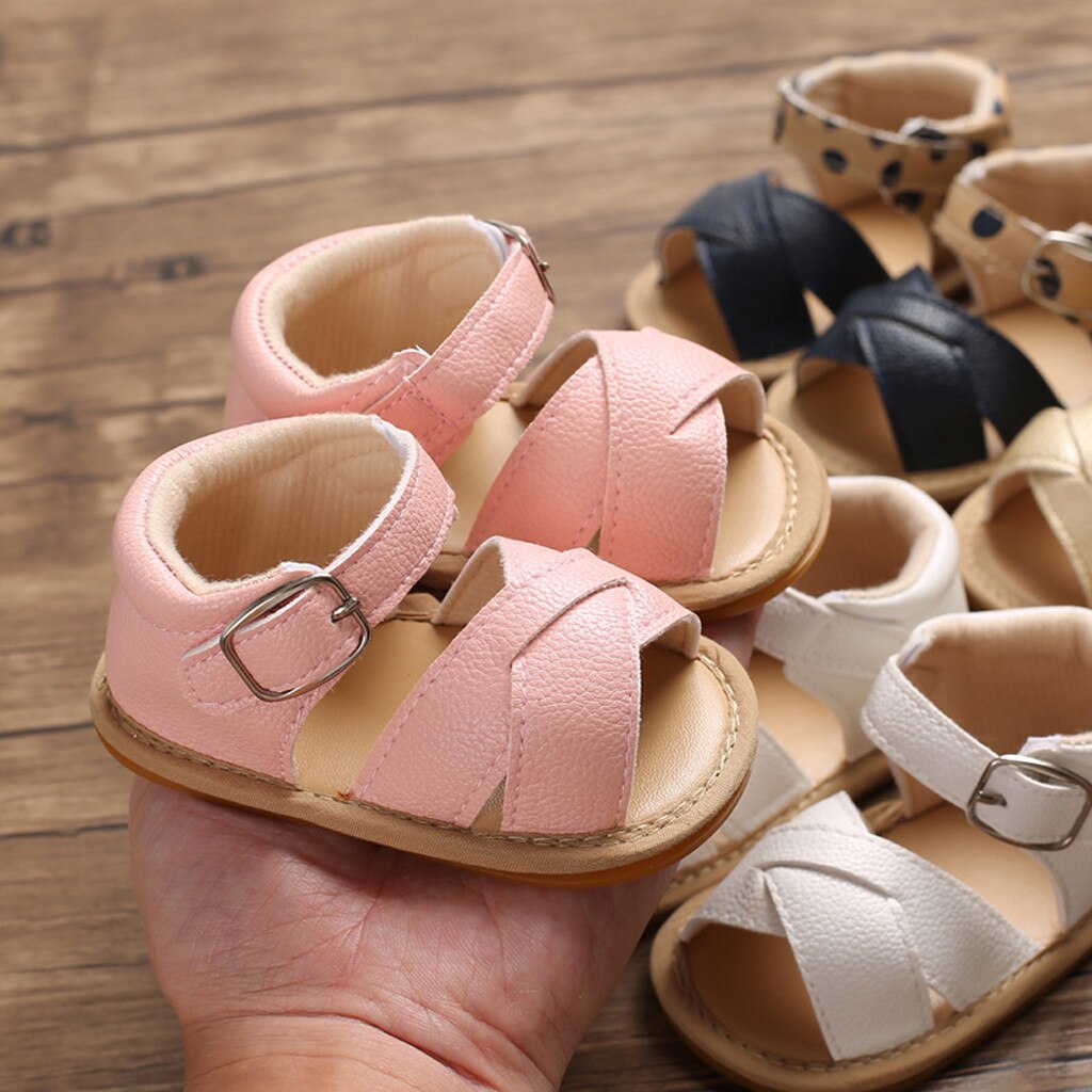 Newborn Toddler Infant Baby Girls Boys Princess Sandals Prewalker Footwear girls sandals princess crystal good for girls Shoes