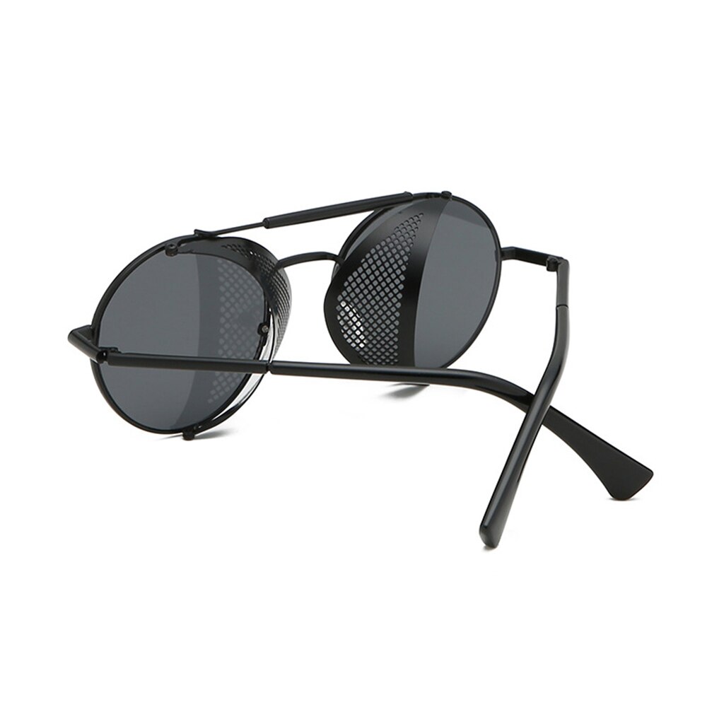 Ronde Steampunk Zonnebril Vrouwen Mannen Metalen Bril Vintage Metalen Frame Zonnebril UV400