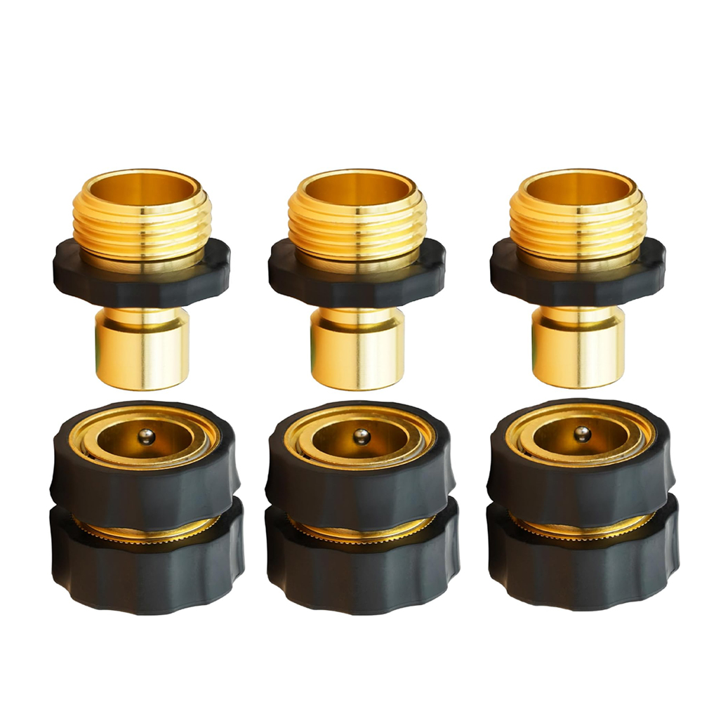 Garden Hose Quick Connector 3/4 Inch Male and Female Garden Hose Connector Quick Connector Garden Hose Accessories: MULTI