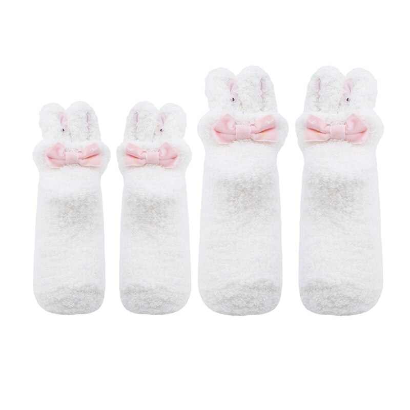 Schöne Baby Jungen Mädchen Infant Winter Korallen Fleece Cartoon Socken Warme Anti Slip Boden Socken Kinder Socken Grau, rosa, Weiß Unisex