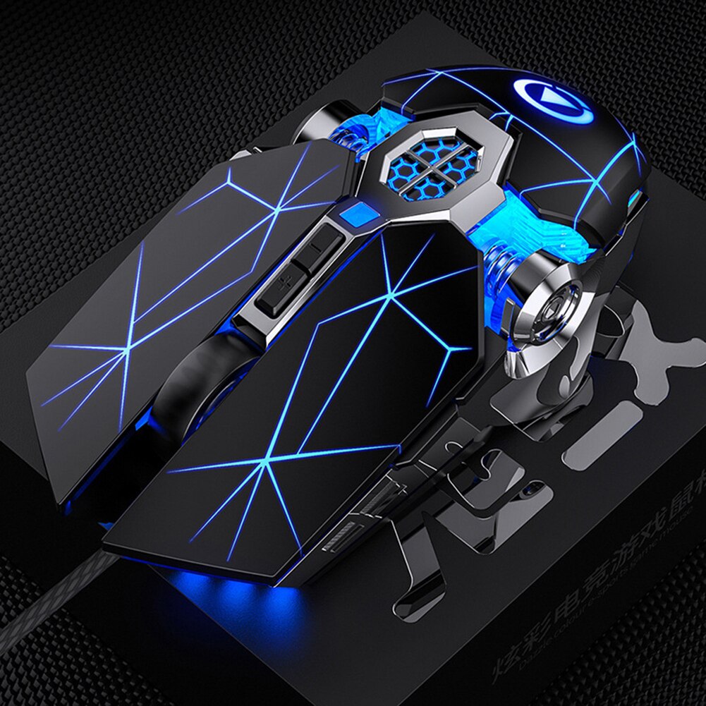 Gaming Mouse Ricaricabile Senza Fili Del Mouse Silenzioso Retroilluminato A LED 2.4G USB 1600DPI Optical Mouse Ergonomico Gamer Desktop Per PC del computer portatile