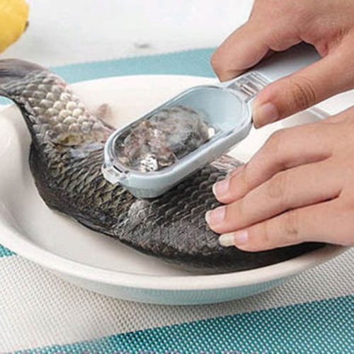 Hudafskrabning fiskeskæl børste rivejern hurtigt fjerne fiskekniv rengøring køkkengadgets skaldyrsværktøj