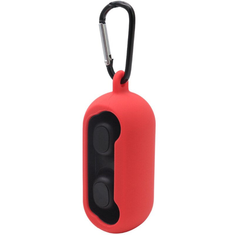 Siliconen hoesje vervanging voor soundpeats truefree, volledig zacht en flexibel, krasbestendig en schokbestendig siliconen hoesje: Rood