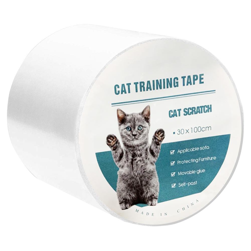 Anti-repor katt träningstejp soffskydd anti-grab stick tejper stark vidhäftning transparent anti-repa tejp för husdjur katt