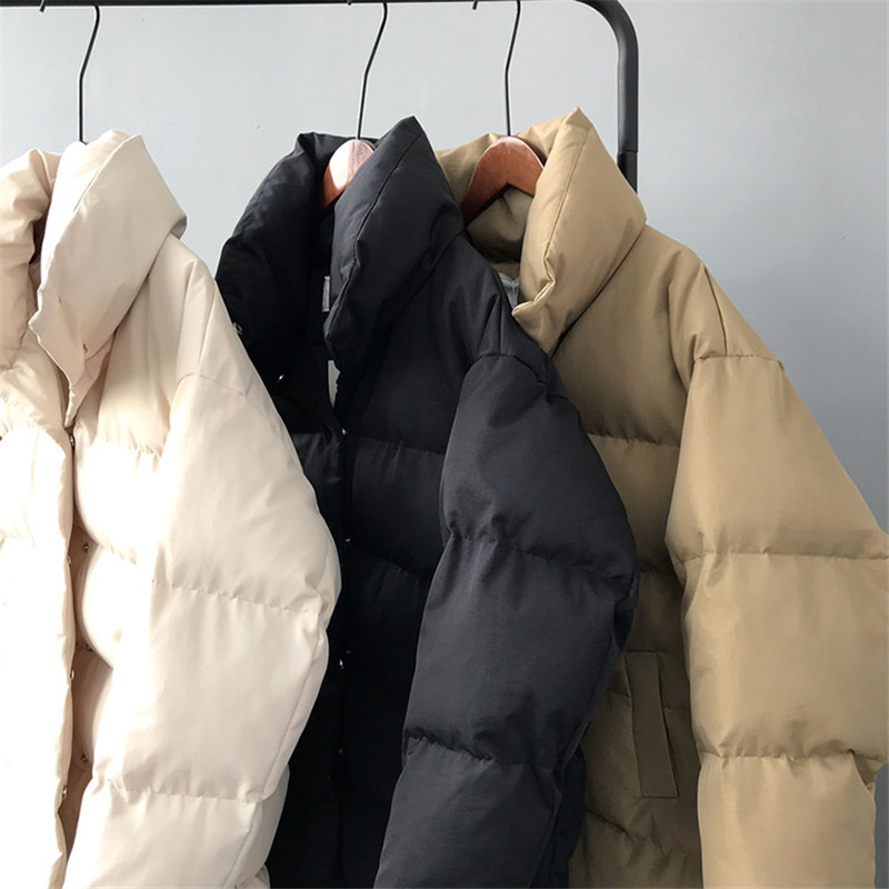 Crriflz dunjakke kvinder vinter overtøj frakker kvindelig lang afslappet varm dun puffer jakke parka branded