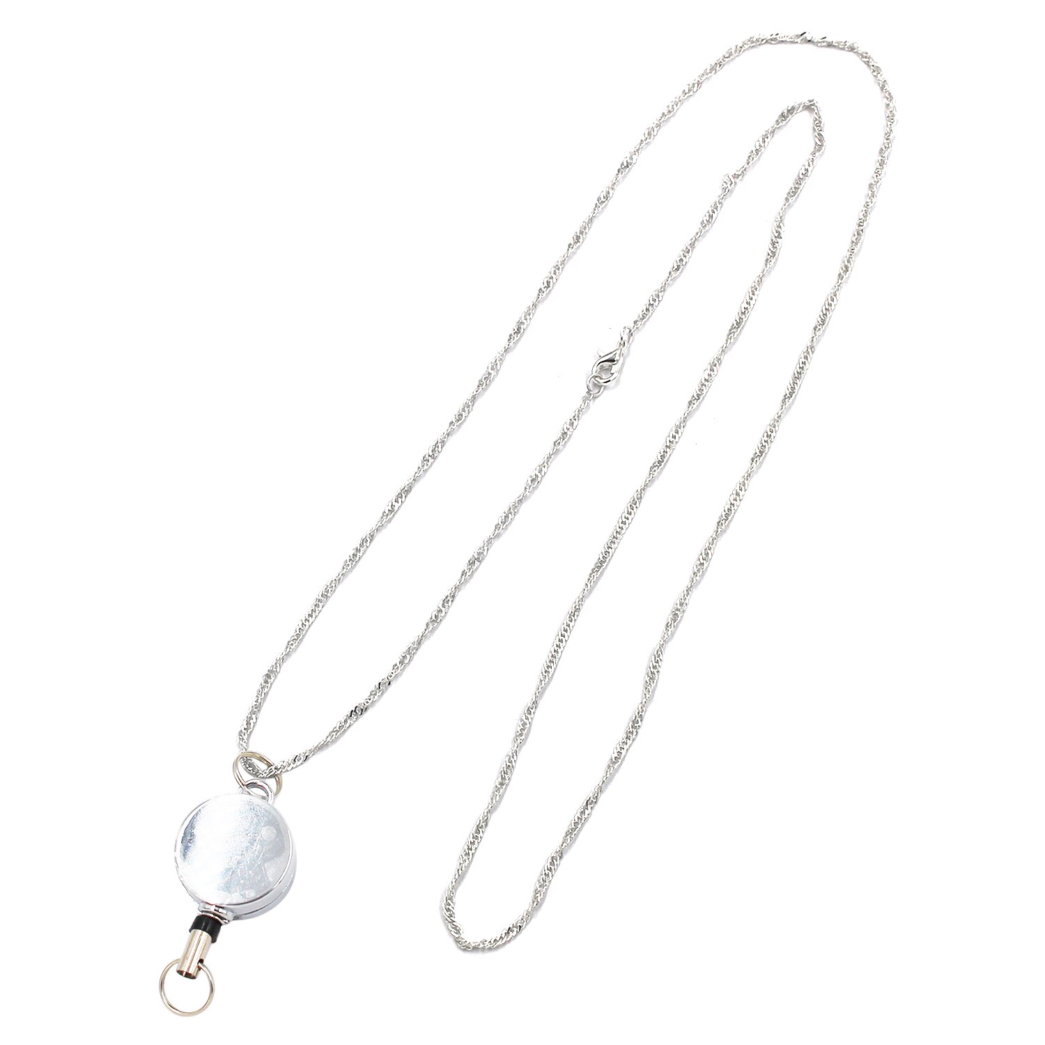 Gold Silver Lanyards with Retractable Badge Necklace Lanyards Lanyards for Women Girl: 2