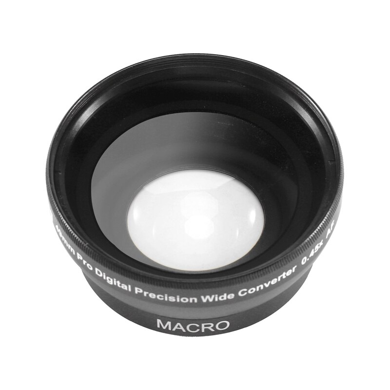 NEWYI Digital Lens Replacement 49mm 0.45X WIDE Angle + Macro Conversion LENS 49 0.45 Black