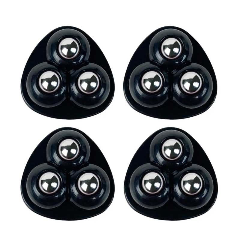 8pcs~4pcs Self-Adhesive Rollers For Furniture Universal Pulley Rotating Wheels Swivel Caster Wheel Roller for Box Skate Cabinet: 3 inch / Blue