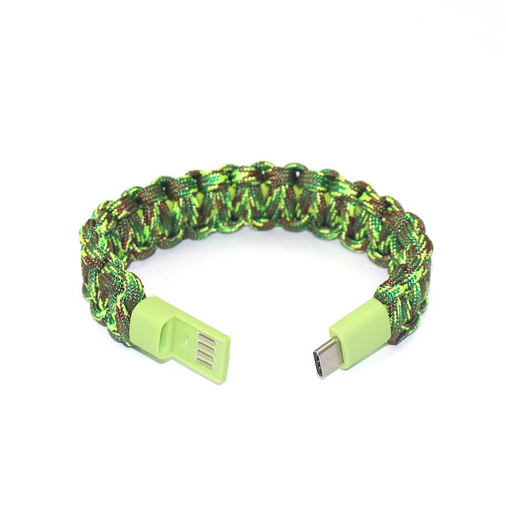 Telefon Geflochtene Armband Schnelle Portable Outdoor Draht Daten Kabel Wearable Wrist USB Lade Typ C Zubehör Für HUAWEI