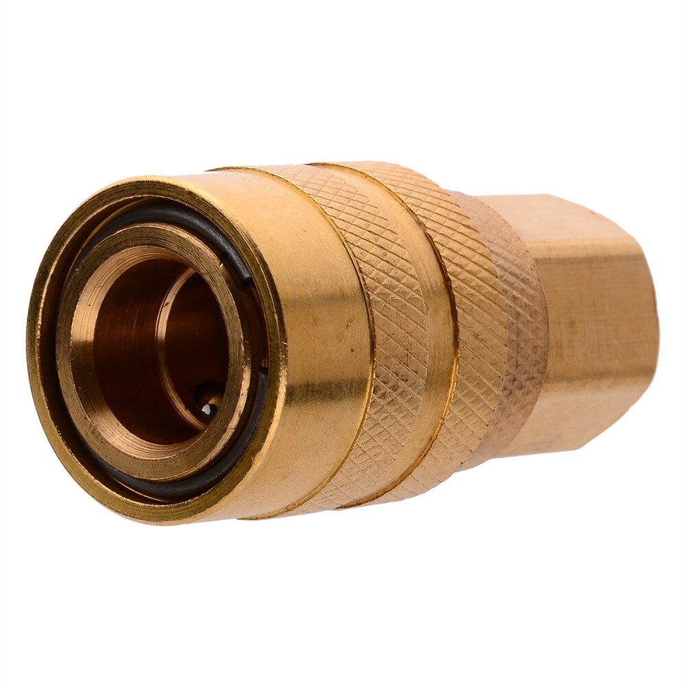 5pcs 1/4 Inch Solid Brass Quick Coupler Set Air Hose Connector Fittings NPT Plug Female Male Plugs Pneumatic Parts