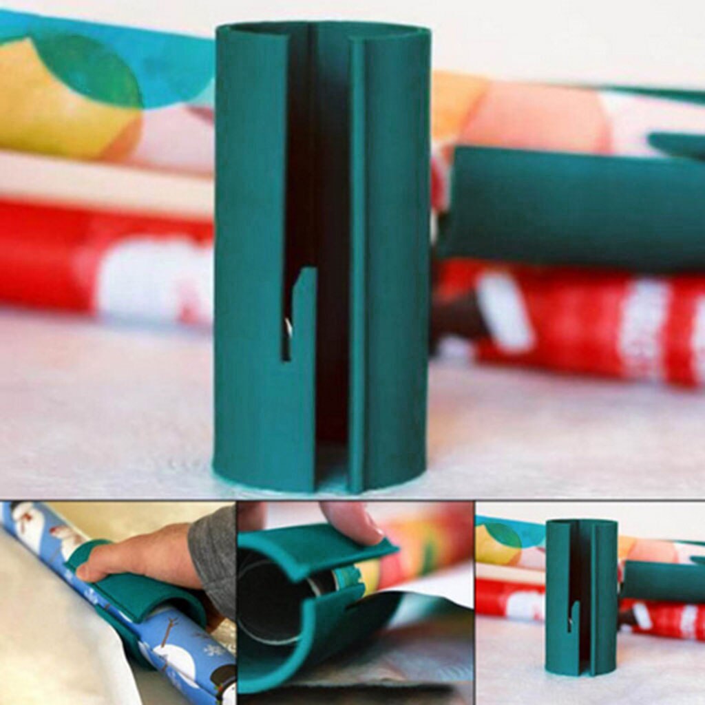 Präsentieren Verpackung Packpapier rollen Cutter Schneiden Werkzeug Sicher 13x 5,5 cm